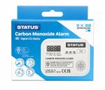 Status Carbon Monoxide Alarm LCD Display CO Detector 10 Year Life Battery Includ