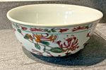 Kewdos Handpainted Porcelain  Bowl - Floral Honeysuckle - Large - 21cm x 10 cm