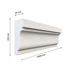 Norkbrook A-311 Exterior Cornice moulding EPS200 Marble Coated 190x85x2000 mm