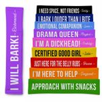 Personalised Dog Lead Sleeve Custom Reactive Cover Nervous Funny Warning Sign