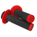 Scott SX II Lock on handle bar grips Double density Full Diamond Black Red MX