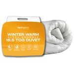 NightComfort Feels Like Down 16.5 Tog Winter Warm Duvet Anti Allergy Bed Quilt