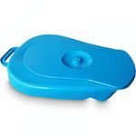 Slipper Bed Pan Toilet With Lid Healthcare Adult Reduce Odour & Spillage Bedpan