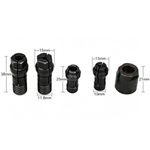 Black Collet Kit for Die Grinder Includes 3mm Collet 6mm Collet and Chuck Cap