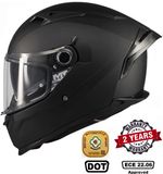 MT BRAKER SV FULL FACE 22.06 DUAL VISOR MOTORCYCLE HELMET PURE A1 MATT BLACK