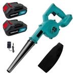 2 Battery Cordless Air Blower Vacuum for Makita 18V Leaf Dust Cleaner