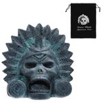 Screaming Aztec Death Whistle 125 dB Bronze Ware Demon Skull Craft Authentic