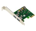 PCIe Controller Card 2x USB 3.0 5G Type A, Powered, FL1100 Chipset