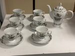 Hendricks Gin Tea Set - Teapot, 6 Cups & 6 Saucers