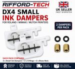 Roland DX4 Small Ink Dampers 3mm 2 Pack Brass Nuts O-Rings UK - FAST Dispatch
