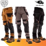 SSS® Work Pants Heavy Duty Cargo Utility Trousers Working Pant Holster Pockets