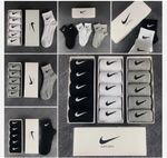 Nike Socks 5 Pairs Pack Mid-Tub 85% Cotton Socks Boxed Unisex sizes 4.5-9