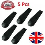 5x Door Stop Wedge Heavy Duty Black  Stoppers Non Slip Home Office Shop UK