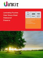 4x6 Laminating Pouches 110x160mm Clear  Film 150 Micron75x2 - 200 Sheets Uinkit