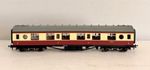 Bachmann 39-455 LMS 57ft Porthole Coach Corridor First BR Crimson & Cream