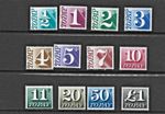 postage due stamps UNMOUNTED MINT 1/2D £1  1971 AS SCAN