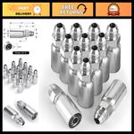 12Pack 1/2" Hydraulic Hose Fittings - Crimp JIC 37° Male End for 1/2" Hose