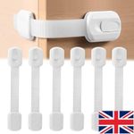 5/10 PACK Baby Safety Cupboard Door Strap Locks Home Child Proofing