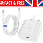 45W Super Fast Charger Adapter Plug 6ft Cable USB-C Type C For Samsung Phones UK