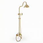 Exposed Shower System Gold Finish Shower System with Tub Spout Easy