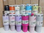 2025 Autumn Large Capacity Water 40 Oz Cup Handle Straw Insulated Bottle Mug