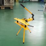 Manual Hydraulic Pipe Bender Set Exhaust Tube Bending Machine Tool Max.10T+Glove