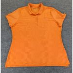 Nike Golf Womens XL Dri-Fit Polo Orange Barton Creek Short Sleeve 831267-856