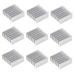 24 Pcs Small Heatsink Aluminum Heatsink Cooling Kit with Adhesive Glue UK