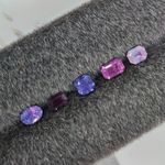 Sapphire loose gemstones. 2.19ct. 5 stones
