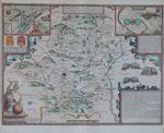 HERTFORDSHIRE  Original  early antique Map by John Speed c1612