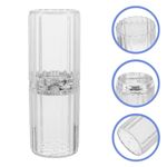 Reusable Silver Toothbrush Travel Box Plastic Organizer for Daily Use