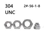 304 Stainless Steel DIN934 Hexagon Nuts Hex Nuts 2# 4# 6# 8# 10# 12# 1/4 3/8 1