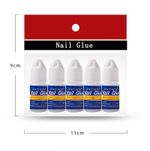 False Nail Glue 5x 3g Bottles Extra Strong Fake False Nail Glue Nail Art