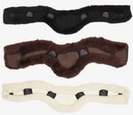 LeMieux Merino+ Anatomic Jumping Girth Cover Long GP Wool Black/Natural/Brown