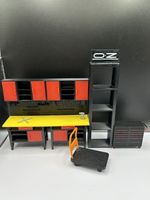 1:18 Scale Tool Cabinets – Miniature Garage Accessories for Model Car Display