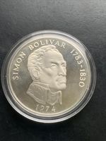 1974 Panama 20 Balboas silver coin, featuring Simón Bolívar 4.167OZ