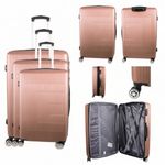 Set of 3 ABS Hard Shell Travel Suitcase Family TraveL Durable Luggage SetsHC-30