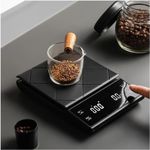 3Kg/0.1g Kitchen Digital Scale LED Electronic Scale with Timer Coffee Scale