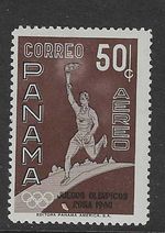 PANAMA 1960 OLYMPIC GAMES 50c OLYMPIC TORCH RUNNER MINT NEVER HINGED MNH SG696