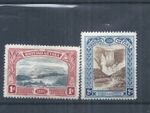 British Guiana stamps. 1898 QV Jubilee 2c MH plus a thinned 1c.   (AW462)