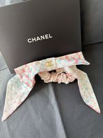 Chanel Beauty Silk Hair Scrunchie Limited VIP Accessory New With Box