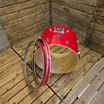 Pearl Export 22" x 16" Bass Drum SHELL, Red USED! RKBD281023