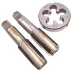 HSS M18 x 1mm Taper & Plug Tap & M18 x 1mm Die Metric Thread Right Hand