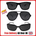 2x Pinhole Glasses Eyes Correction Exercise Eyesight Vision Care Improvement UK