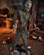 6.1 FT ANIMATED JEREMY JAWS ZOMBIE HALLOWEEN ANIMATRONIC PROP