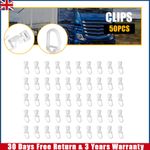50x Heavy Duty CURTAIN HOOKS Slider CLIPS FOR VOLVO TRUCK FH4 FH5 IVECO RENAULT