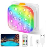 Vicloon Underwater Pool Light, Rechargeable Hot Tub Lights Remote Control, 16...