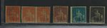 Trinidad 1851-55 SG 1-8 Issues on Blued Paper Singles & Pair MOG GEM CV L900++