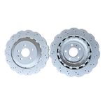 NEW For Audi 2013-18 RS6 C7 Rear Wavey Drilled Brake Discs Pair 356mm 4G0615601E