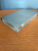 Vintage Gense Sweden Stainless Steel Cigarette Cigar Box With Hinged Lid Book